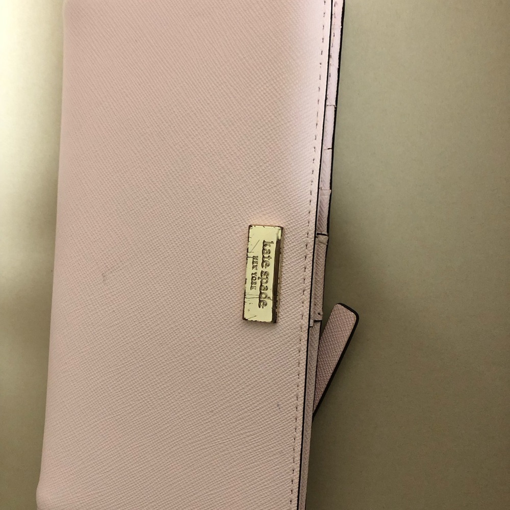Kate Spade Pink Saffiano Leather Wallet